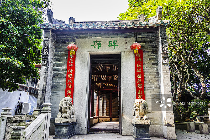 中国广东省佛山市祖庙碑廊图片素材