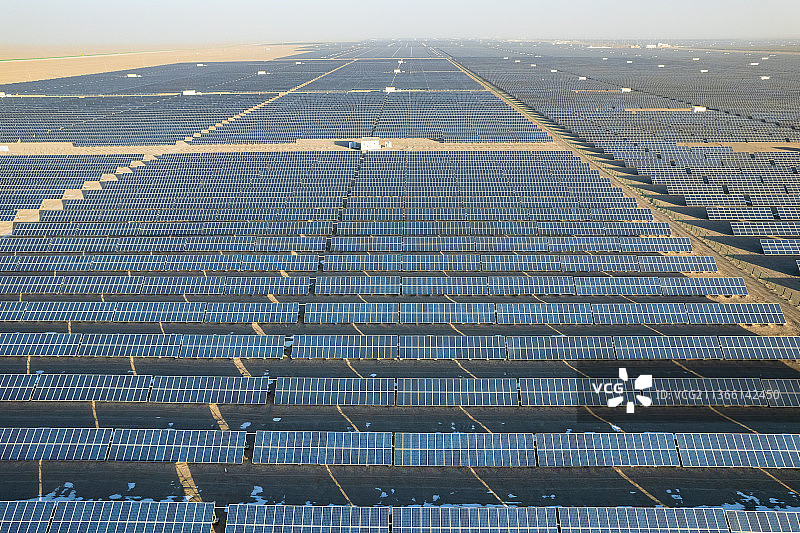敦煌太阳能光伏电站图片素材