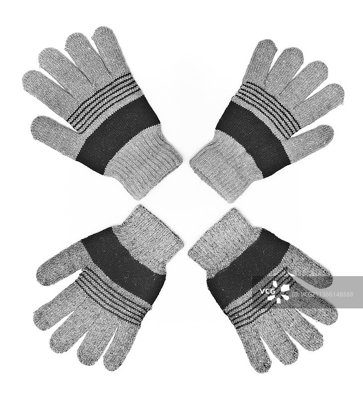 白色背景上手戴手套的手部裁剪素材照片图片素材