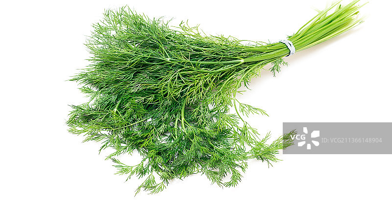 美食：白色背景下的迷迭香特写图片素材