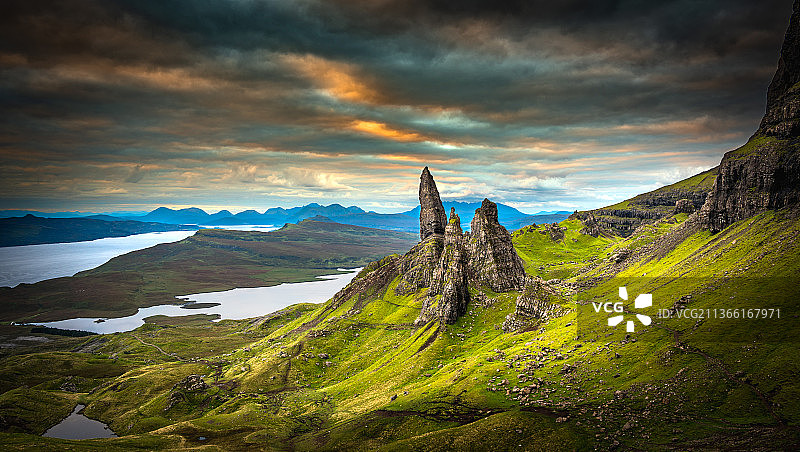 英国斯托尔老人峰黎明图片素材