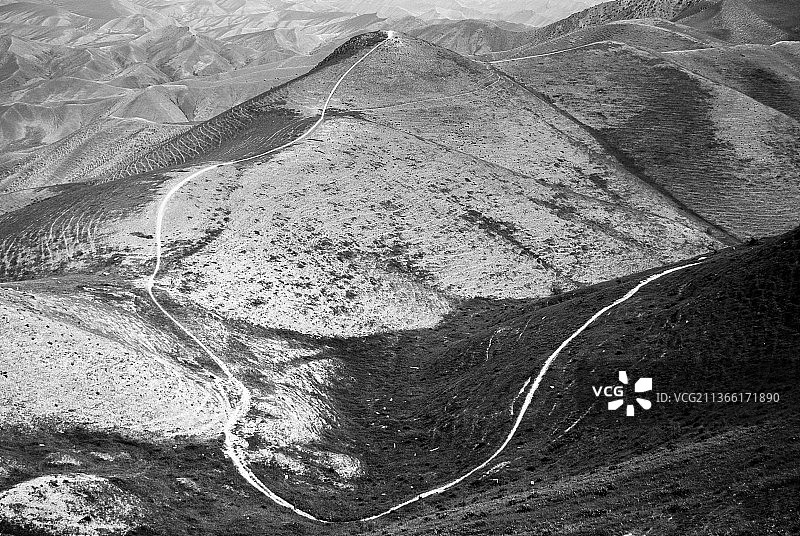 白色地带高角度景观图片素材