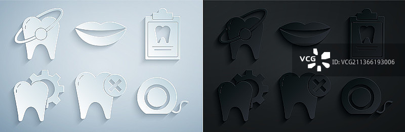 龋齿牙齿模型，牙科卡片图片素材