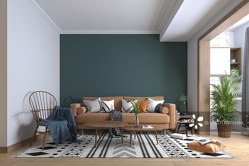 样板间，室内，家居，北欧风格，客厅图片素材