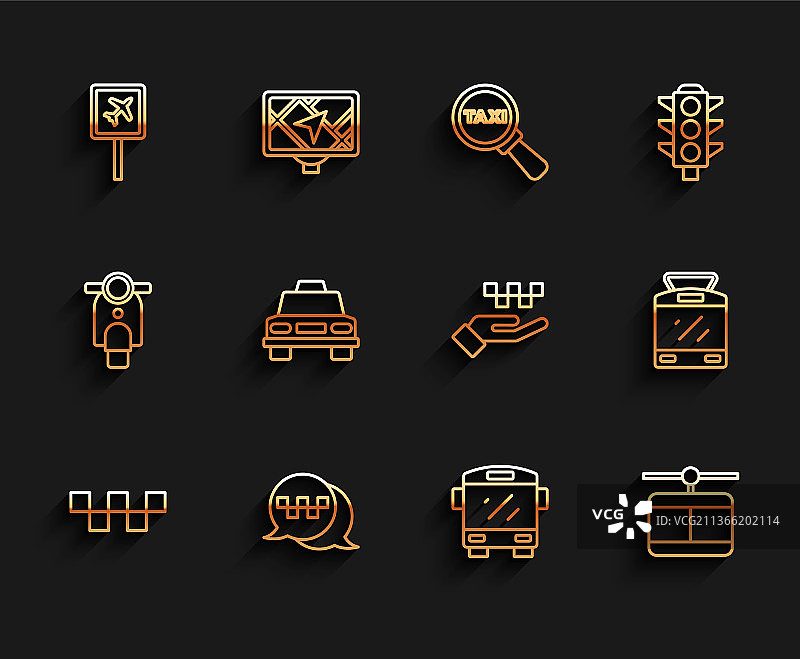 出租车车顶呼叫电话服务图片素材