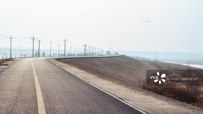 府河堤图片素材