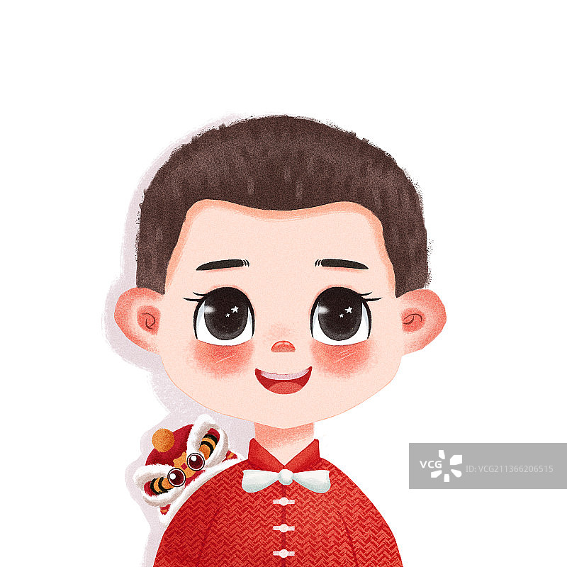 Q版男生头像新年头像图片素材