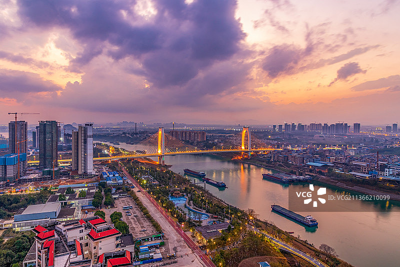 贵港青云大桥图片素材