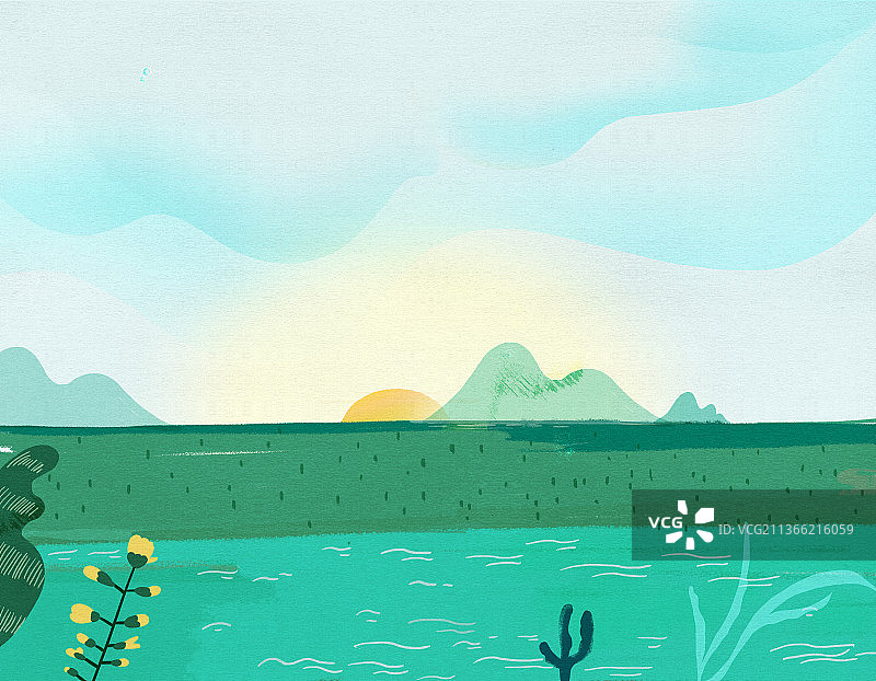 环保主题插画  保护自然图片素材