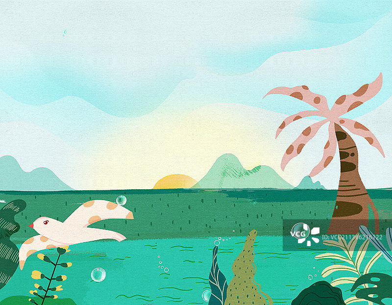 公园一角图片素材