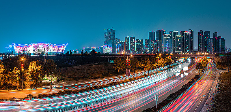 成都.科华南路图片素材