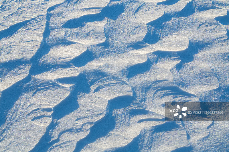 冬天雪地纹理，雪图案，雪线条图片素材