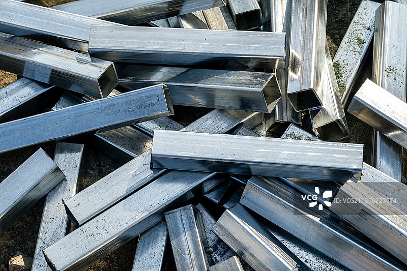 施工现场钢管图片素材