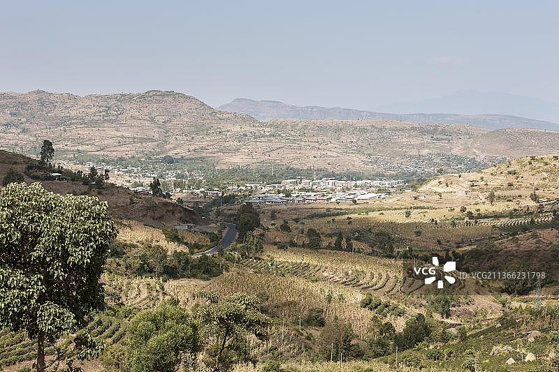 埃塞俄比亚奥罗米亚耕地景观图片素材