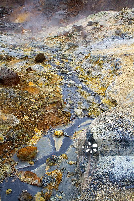 克里苏维克地热区，黄金圈，冰岛，欧洲图片素材