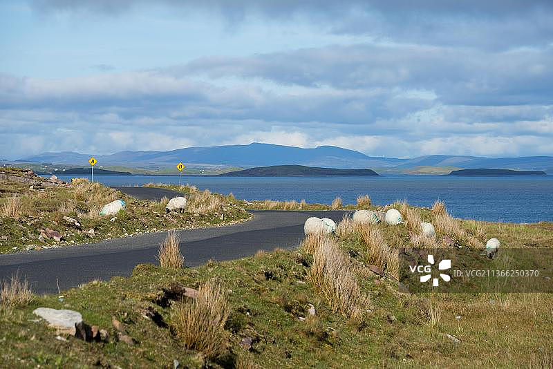 爱尔兰梅奥郡克卢湾Dooghbeg的风景图片素材
