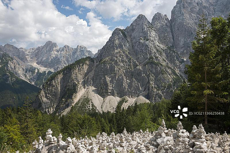 特里格拉夫国家公园，位于克拉尼斯卡戈拉和特伦塔之间，朱利安阿尔卑斯山，斯洛文尼亚，欧洲图片素材