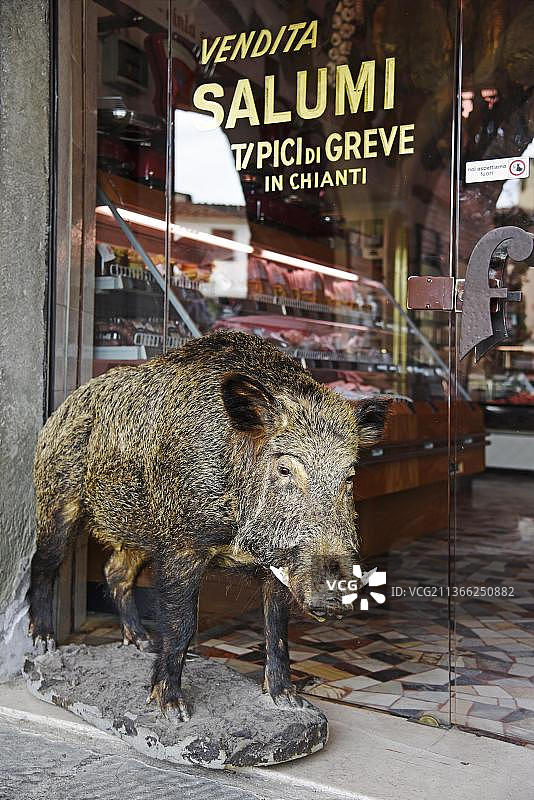 野猪肉、火腿、腌肉和特色美食（意大利托斯卡纳锡耶纳）图片素材
