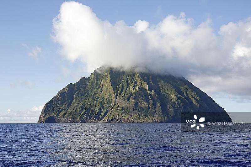 日本小笠原群岛硫磺列岛南硫磺岛火山岛景观图片素材