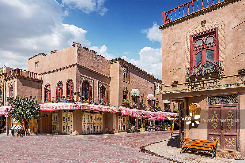 新疆喀什古城图片素材