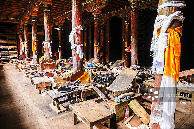 四川甘孜德格印经院图片素材