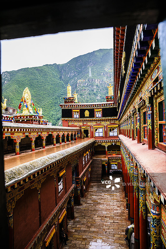 四川甘孜德格印经院图片素材