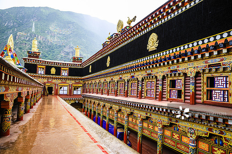 四川甘孜德格印经院图片素材