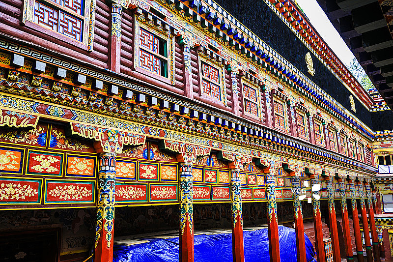 四川甘孜德格印经院图片素材