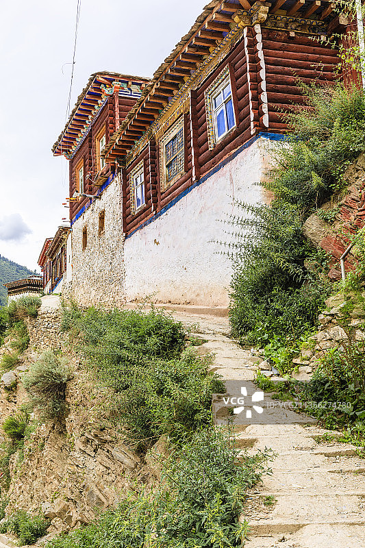四川甘孜白玉县白玉寺图片素材