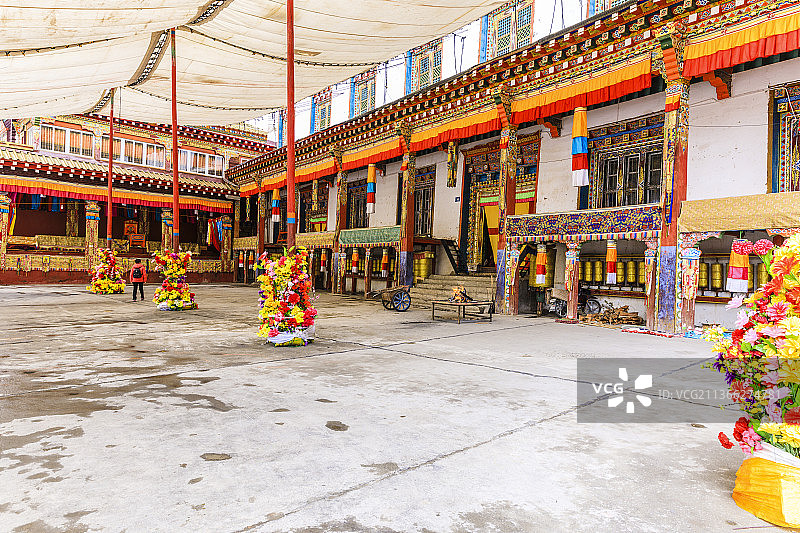四川甘孜白玉县白玉寺图片素材