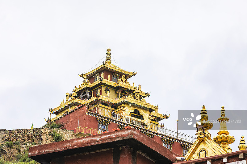 四川甘孜白玉县白玉寺图片素材