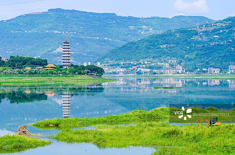 重庆开州汉丰湖图片素材