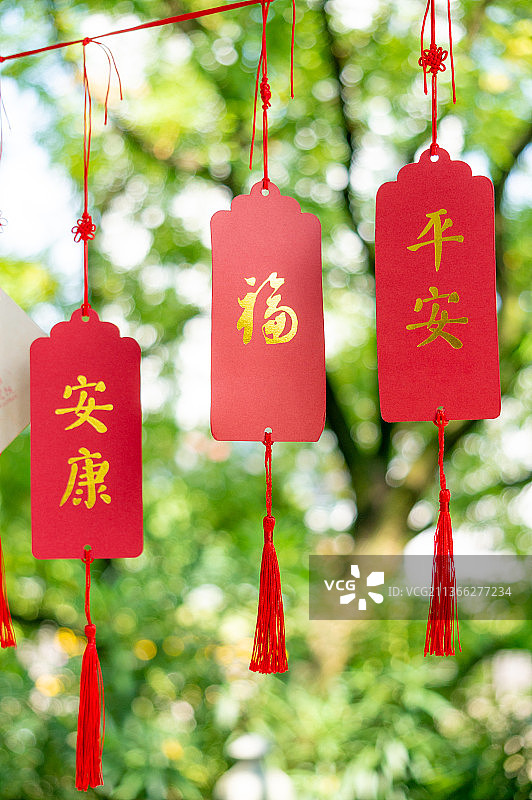 寺庙许愿标签图片素材