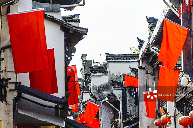 中国安徽黄山屯溪老街图片素材