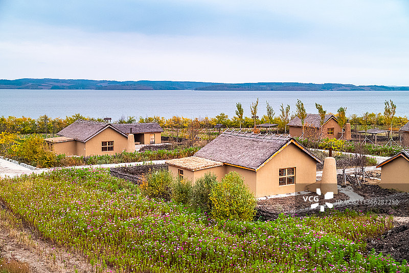 美丽乡村-内蒙古莫力达瓦旗达斡尔族民居图片素材