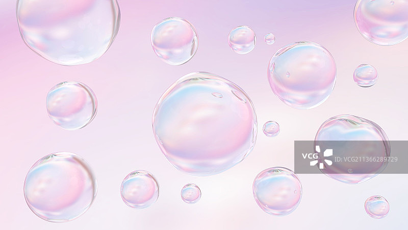 彩色梦幻水珠图片素材