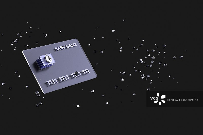 3d渲染金融科技概念插图图片素材