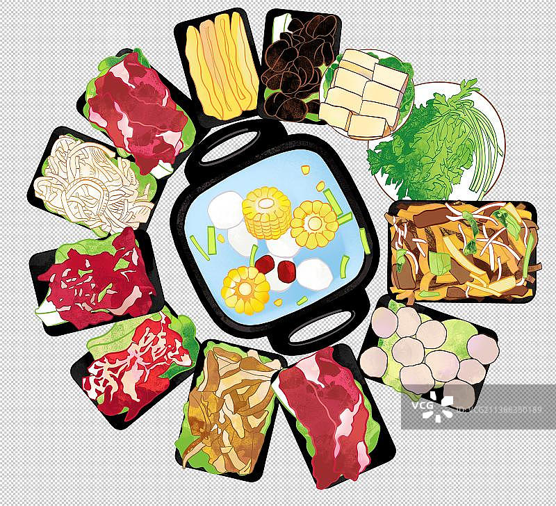 火锅料 火锅 围炉 打边炉 美食食物餐饮菜单饮食图片素材