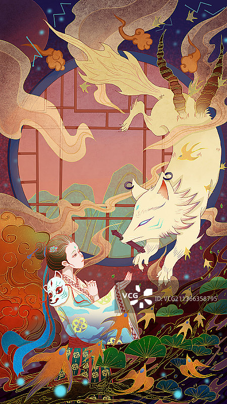 山海经之乘黄图片素材