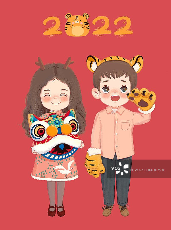 红底新年海报图片素材