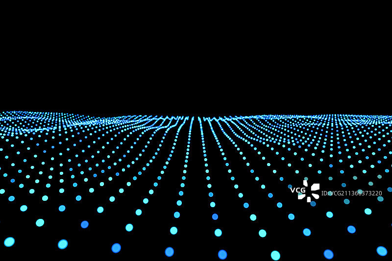 3D渲染抽象蓝色粒子流图片素材