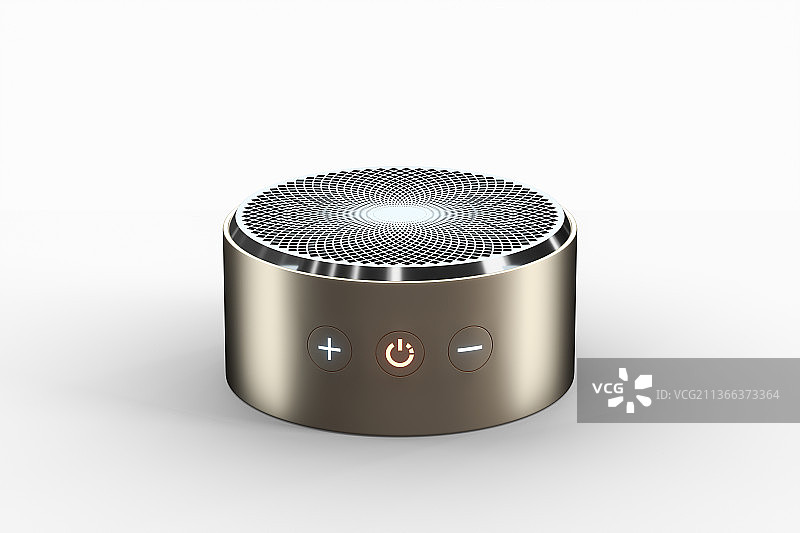 3D渲染抽象圆柱形音响图片素材