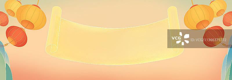 横版灯笼背景图片素材