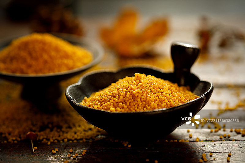 金黄的小米图片素材