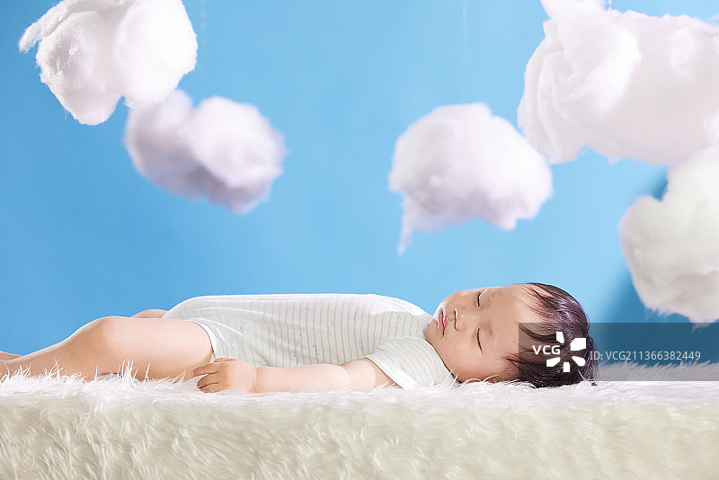 可爱宝宝在睡觉图片素材