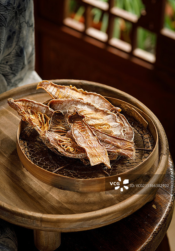 农家自制的冬笋干图片素材