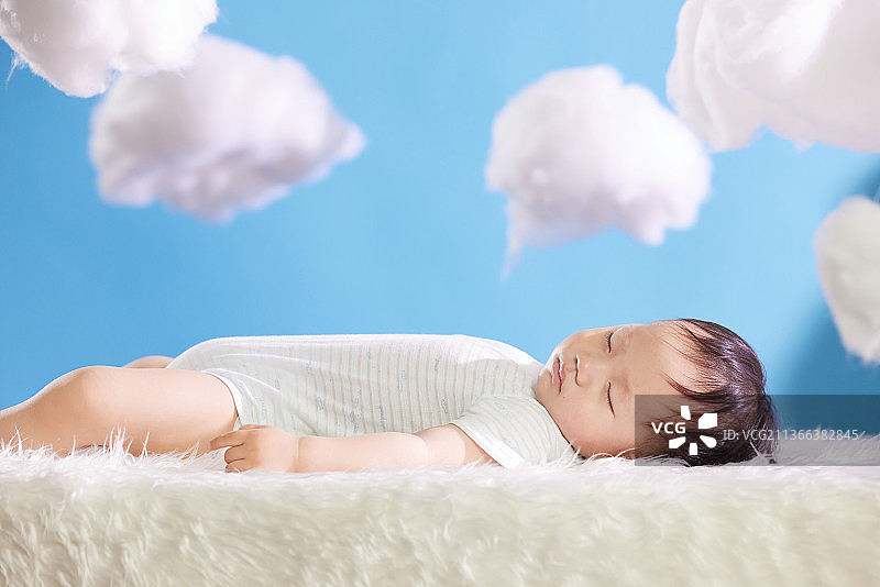 可爱宝宝在睡觉图片素材