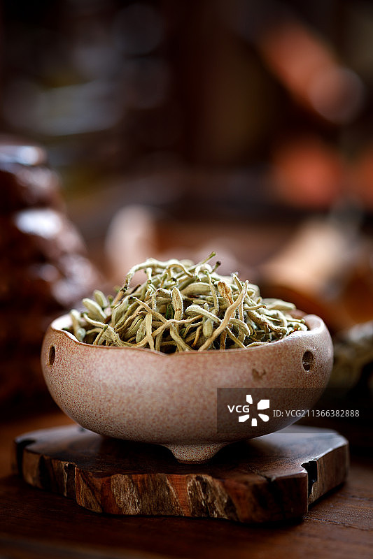 碗里的金银花图片素材