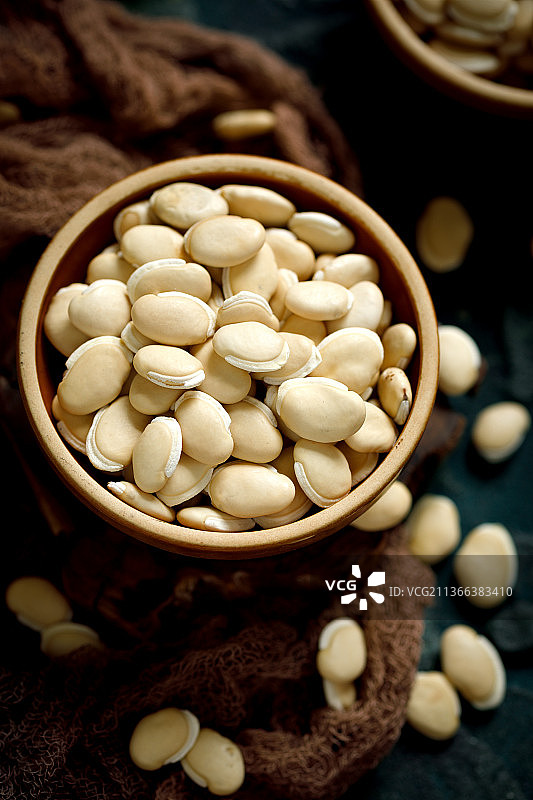 一碗白扁豆图片素材