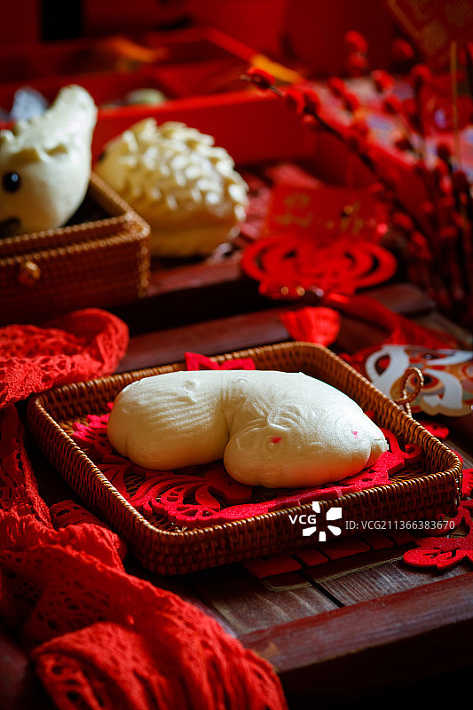 过年花馍中国结图片素材